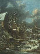 Klaes Molenaer Winter landscape. oil painting artist